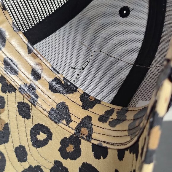 Livingston Montana Stafford Animal Shelter Hat Cap Snap Back Leopard Print Mesh - Picture 9 of 12